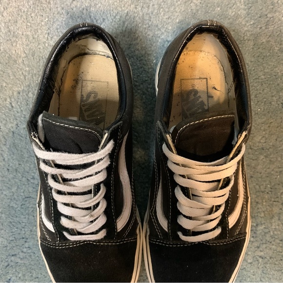 VANS Old Skool Classic Black / White Low Top Women’s Size 7.5 Men’s 6 Preowned - Picture 4 of 16